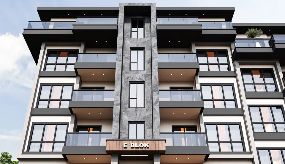 Serenity Town — E Blok cephe detayı