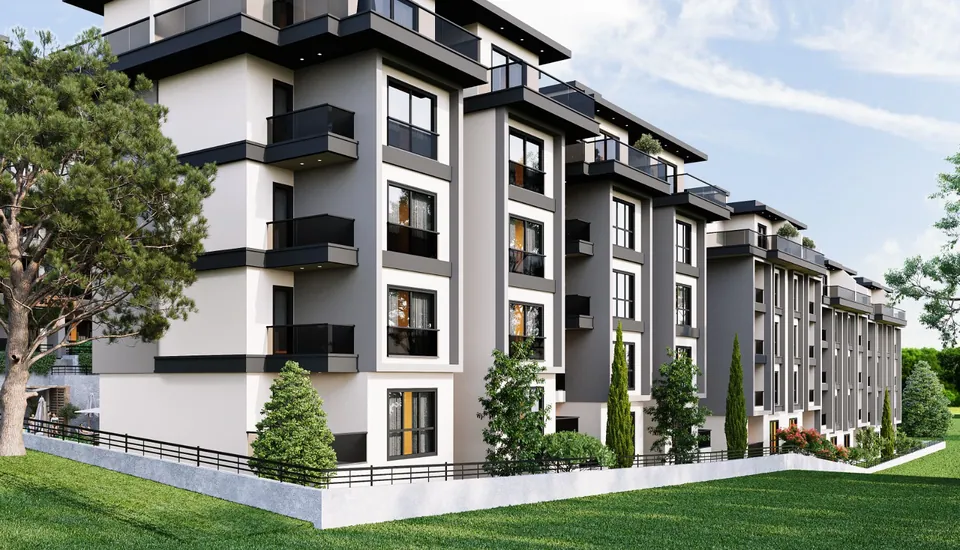 Serenity Town — yeşil alan içinde blok görünümü