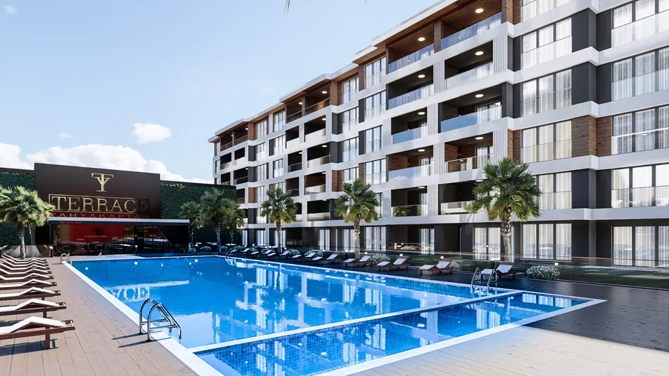 Terrace Yk — yüzme havuzu ve bloklar