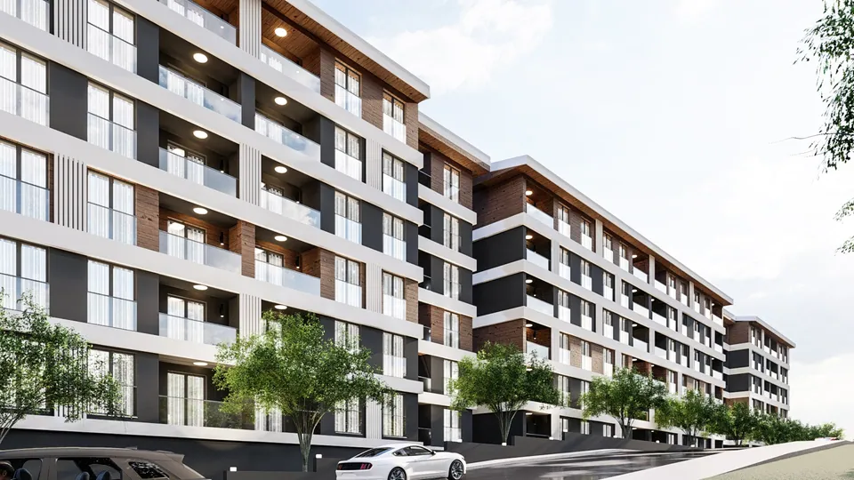 Terrace Yk — bloklar ve site içi yol